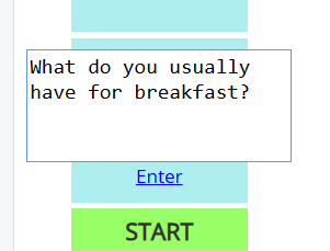 Enter Question Button